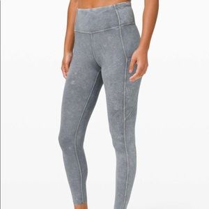 Lululemon Fast and Free 25” Ice Dye sz 4